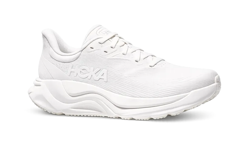 White HOKA Arahi 8 running shoe